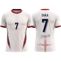 25-26 England Premium Football Jersey Fan Souvenir Shirt Breathable Quick Dry Comfortable Outdoor Sportswear Kids Adults