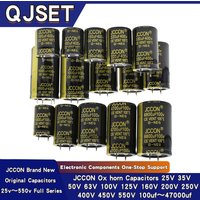 2pcs 35v 450v 63v 80v 100v 25 250v 200v 400v 10000uf 15000uf 22000uf 330uf 47000uf 6800uf JCCON Pow Audio Electrolytic Capacitor