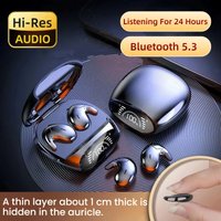 Sleep Invisible Headset Ipx5 Waterproof Wireless Earphone Earbuds With Mic HiFi Stereo Bluetooth 5.3 Headphones For Phone