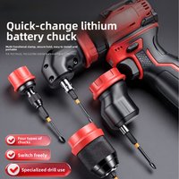 6.35mm Hex Bit Conversion Adapter Quick Release Drill Chuck Fits Standard Bits for Cordless and Corded Power Drills Daily Use