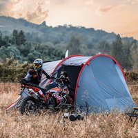 YOUSKY Motorcycle Touring Tent Waterproof Windproof 1-2 Person Camping Tent for Outdoor Riding and Road Trip