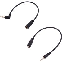 3.5mm Female to 2.5mm Male Headphone for Head Conversion Cable 20cm/7