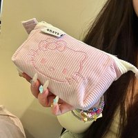 Hello Kitty cartoon peripheral pink stationery bag, office stationery storage bag, the best gift for Hello Kitty enthusiasts