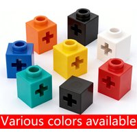20pcs 73230 1x1 With Axle Hole Building Block Kit Bricks High-Tech Particle Puzzle Educational Toys Children Birthday Gifts