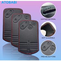 Leather Car Key Cover For Mazda CX-7 CX-9 MX-5 Miata RX-8 2007 2008 2009 Keychain Holder Smart Remote Control Fob Protector Case