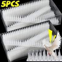 Bird Pigeon Spikes Anti-cat Prickle Strips Mat Garden Bird Repellent Mat Safe Spike Thorn Net for Roof Fence Outdoor Repeller