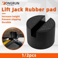 YONGRUN 1/2PCS Jack Rubber Pad Universal Jack Rubber Support Pad Frame Protection Car Disassembly Maintenance Tool Rubber Block