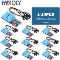 1-10pcs DHT11 Sensor Modules 3.3V-5V Digital Temperature and Humidity Sensor DHT11 3-Wire Ultra-low Power Module For Arduino