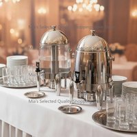 Custom Buffet Juice Dispenser 12L Stainless Steel Beverage Containers Beer Cooler Heating Coffee Tea Milk Warmer