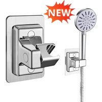 NEW ABS Adjustable No Drilling Handheld Shower Stand Universal Fit Wall Mount Bracket Height Adjustable for Bathroom Shower Head