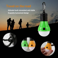 Mini Portable Camping Light LED Bulb Emergency Lamp 3 Lighting Modes Outdoor Night Work Lights Tent Hanging Lamp with Hooks