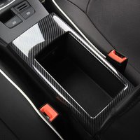 ABS Carbon Fiber Car Styling Central Armrest Storage Box Panel Cover Trim For Audi A3 8V 2015 - 2020 Interior Accessories