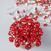12Pcs Foam Small Mushrooms, Mini Colorful Mushroom Micro Landscape Pot Landscape Props, Christmas New Year Decoration Ornaments