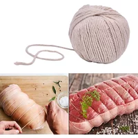1 Roll 75M Cooking Tools Butcher's Cotton Thread Meat Prep Trussing Turkey Barbecue Strings Meat Sausage Tie Rope Cord
