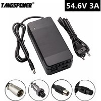 TANGSPOWER 54.6V 3A Lithium Battery Charger For 13Series 48V Li-ion Battery Pack Charger High quality With Cooling Fan