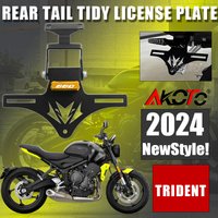 NEW Motorcycles Tail Tidy Foldable License Plate Holder Turn Signal Lights For For Trident660 Trident 660 2021-2024 Parts