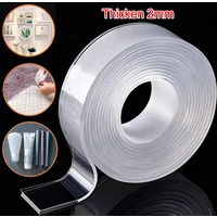 Nano Double-sided Adhesive Tape Durable Silicone Transparent Tape Waterproof Adhesive Sticky Wall Tapestry Bathroom Wall Posters