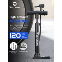 AliExpress West Biking WEST BIKING Bicycle Air Pump 120PSI High Pressure Bike Pump AV FV Schrader Presta Valve MTB Bike Tire Inflator Bike Accessories