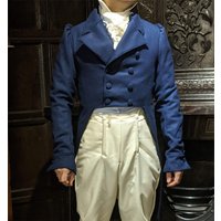 19th Century Regency Jacket Men Mr Darcy Costume Coat Victorian Vintage Jane Austen British Gentleman Regency Tailcoat Outfit