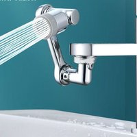 1pc Metal 1080° Universal Rotation Faucet Aerator Bubbler Nozzle Kitchen Tap Sprayer Head Adaptor Washbasin Faucet Extender