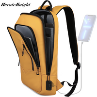 Heroic Knight Thin Male Work Backpack Multifunctional Fashion 15.6 In Laptop Backpack Casual Waterproof Business Travel Daypack image 4