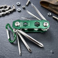 10-in-1 Versatile Bicycle Repair Tool Set, Equipped with Screwdrivers and Chain Tool, Suitable for Mountain Bikes and Road Bikes