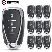 KEYYOU Smart Remote Key Shell Case Fob For Chevrolet Chevy Camaro Cruze Malibu 2016 2017 2018 2019 2020 2/3/4/5 Buttons