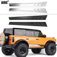 Jupe latérale à coque, miroir à lentille décorative, coque en acier inoxydable, plaque de protection en métal Type Q pour 1/10 Traxxas Trx-4, nouveau Bronco Trx4