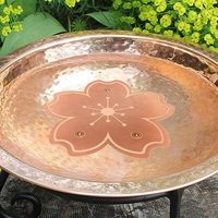 Copper Bird Bath Disc Copper Bird Bath Purification Cleaner Disk Bird bath Feeder Cleaner For Nature Exhibits Backyard