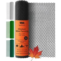 Easy Install for Garden Protection and Pet Safety Black Plastic Chicken Wire Mesh Fence Plant Accessories