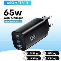 ASOMETABOU- Chargeur rapide USB Type C GaN, 65W, 45W, PPS, PD QC4.0, pour Macbook, ordinateur portable, iPad, tablette, iPhone 14, Samsung S23 Ultra