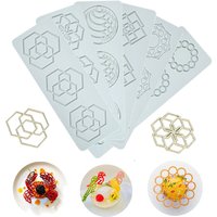 New Mushroom Snowflake Geometry Spiral pattern Silicone Cake Lace Mold Cake Decorating Tool DIY Ring Feather Kitchen Baking Tool