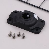 Inflatable Kayak Rod Holder Navigation Mount Base Boat Canoe Slide Rail Kayak Fishing Rod Accessories With 4 Screws