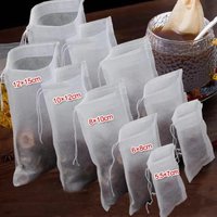 100/200PCS Disposable Tea Filter Bags Non-Woven Fabric Tea Bag With Drawstring Kitchen Filter Paper For Coffee Herb Loose Tea
