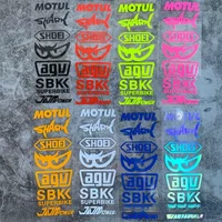 Moto Waterproof Sunscreen Reflective Car Sticker Sponsor Motorcycle Sticker Helmet Decal Electric Scooter Decorative Scratches