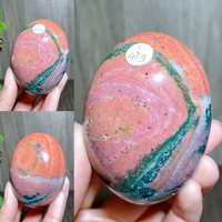 1PC Natural Colourful Stone Ocean Jasper Palm Spiritual Meditation Healing Stone Reiki Feng Shui Crystal Room Decoration Gift