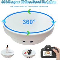 Motorized Rotating Display Stand Electric Turntable 360 Degree Rotating Automatic Revolving Platform USB Charging for Live Video