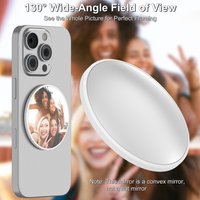 Magnetic Wide-Angle Selfie Mirror for Back Camera For MagSafe Case For iPhone 17/16/15/14/13/12 Pro Max Plus & All Smartphones