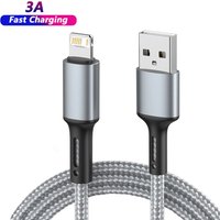 Quick Charge USB Cable For iPhone 13 12 11 Pro X Max 6 6s 7 8 Plus iPad Origin Lead Mobile Phone Cord Data Charger Wire 3m