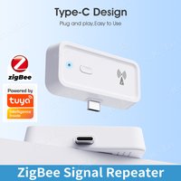 Tuya ZigBee Type-C /USB Signal Repeater Amplifier Extender Smart Home Automation Works with ZigBee Gateway Hub Smart Life APP