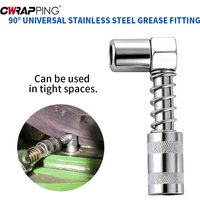Grease Nozzle With Sleeve for Car Workshop Equipment 90 Degree Coupler Grease Fitting Tool Fueling Gun Professional Hand Tools
