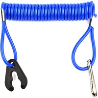 Boat Motor Kill Stop Switch Key Rope Safety Lanyard Tether Waterproof Design Blue For Outboard For Honda For Johnson 1.6m