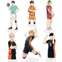 16CM Anime Haikyuu Hinata Shoyo Nishinoya Yu Kozume Kenma Tsukishima Kei Kageyama Tobio Cos Acrylic Figure Stand Gifts Ornaments