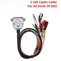 SM2 PRO 3 J2534 LED DB25 Boot Bench Cable For VCI ECU Read Write BATT VCC KLINE CAN-H CAN-L Pinout Cable