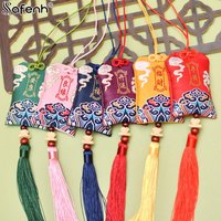 1PC Japanese Prayer Omamori Pray Fortune Beauty Health Safety Lucky Charms Wealth Bag Guard Talisman Pendant Keychain CoupleGift
