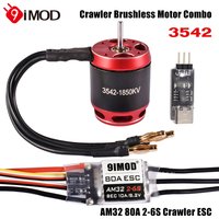 9IMOD-Moteur sans balais ChlorAM32 80A ESC 3542 1850/2250KV, pour voiture RC Inoler AXIAL SCX10 90046 TRAXXAS TRtage RC