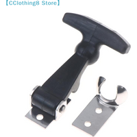 Rubber Hood Catch With Bracket Elastic Stainless Steel Rubber Hood Catch Flexible T-shaped Drawer Latch For Coolers Boats【AliS8】