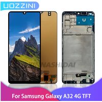 SUPER TFT For Samsung Galaxy A32 4G A325F LCD Display Touch Screen Digitizer Assesmbly Replacement Parts With Frame