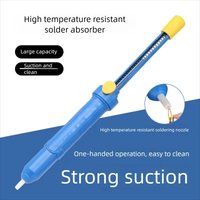 Strong Suction Desoldering Pump Manual Vacuum Solder Suction Head, Pcb Board Desoldering and Solder Residue Removal Soldering Iron Accessories
