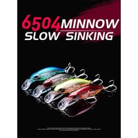 Kingdom Slow Sinking Minnow Fishing Lures 70mm 12g 55mm 7g Noise Swimbaits Artifical Baits Hard Wobblers For Bass Fishing